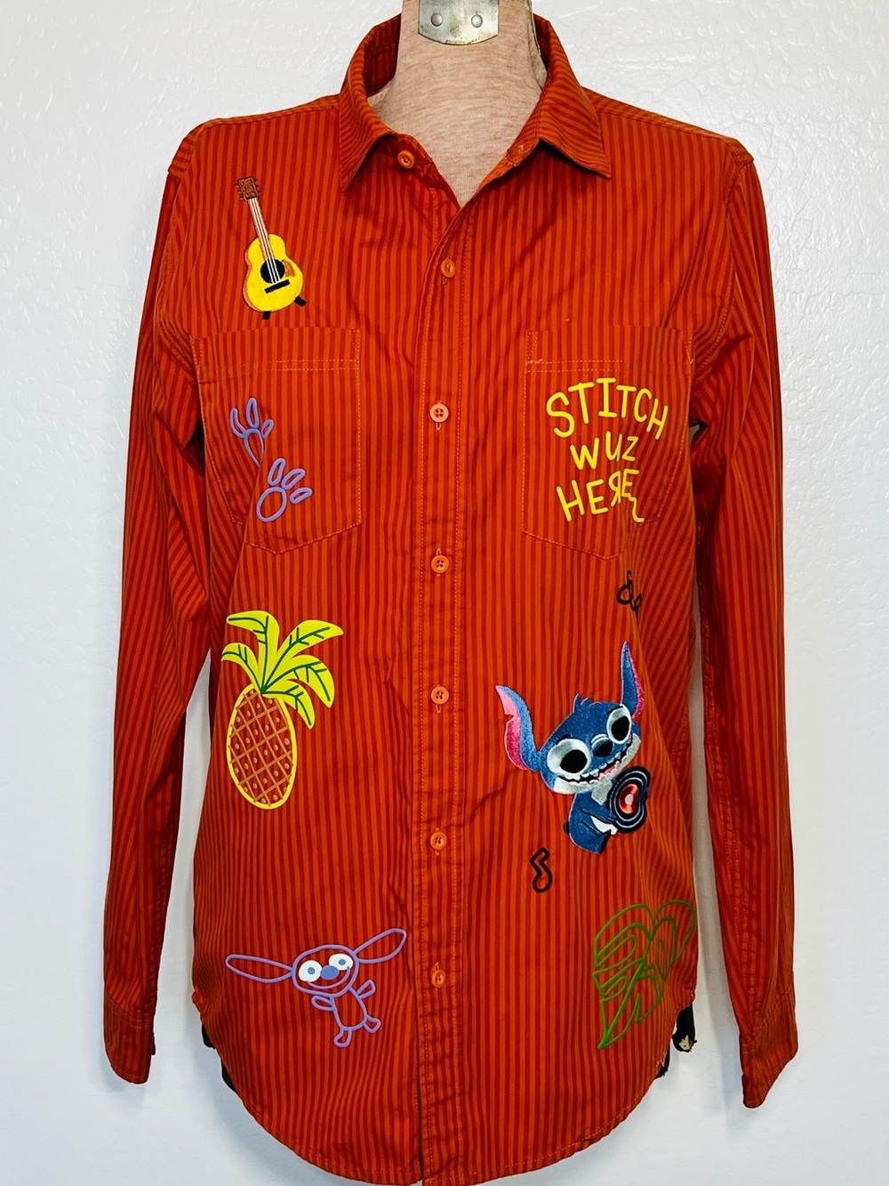 Disney Our Universe Lilo & Stitch Embroidered Shirt XS